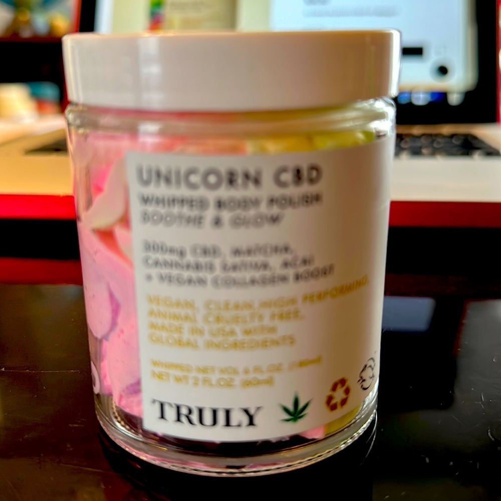 Truly Unicorn CBD whipped body polish